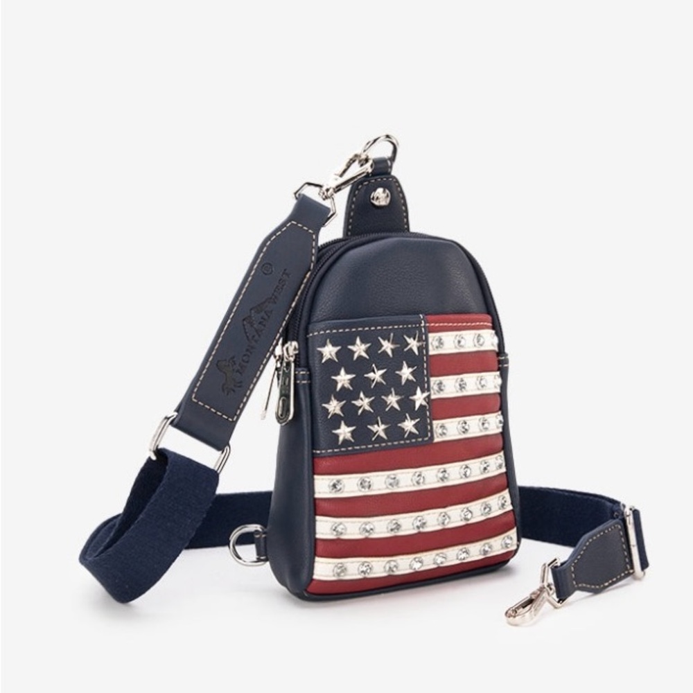 Montana West American Pride Collection Sling Bag